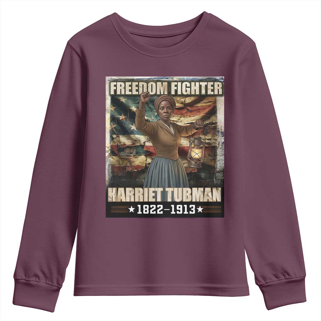 Harriet Tubman Youth Sweatshirt Black History African American Leader Gift