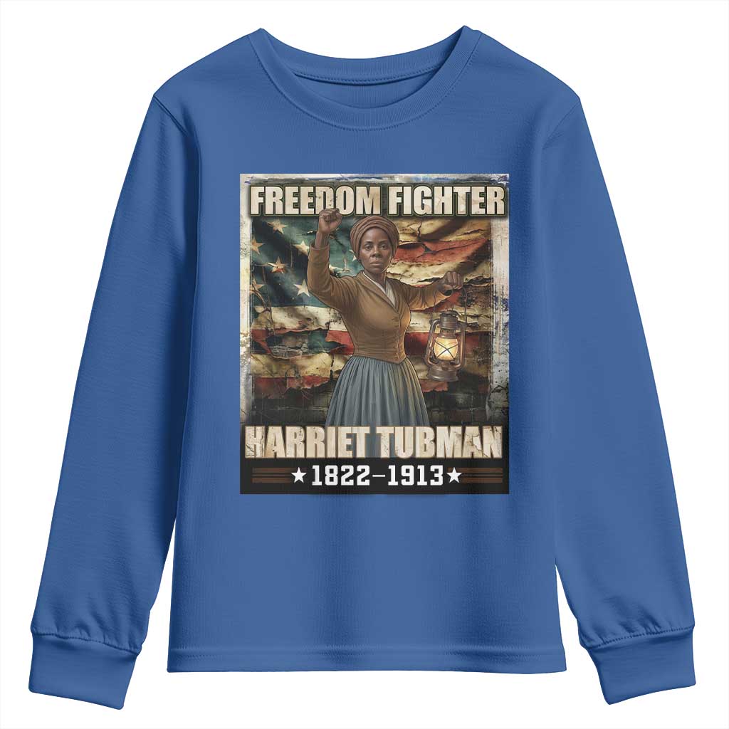 Harriet Tubman Youth Sweatshirt Black History African American Leader Gift