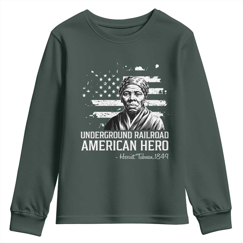 Harriet Tubman Youth Sweatshirt Underground Railroad American Hero History