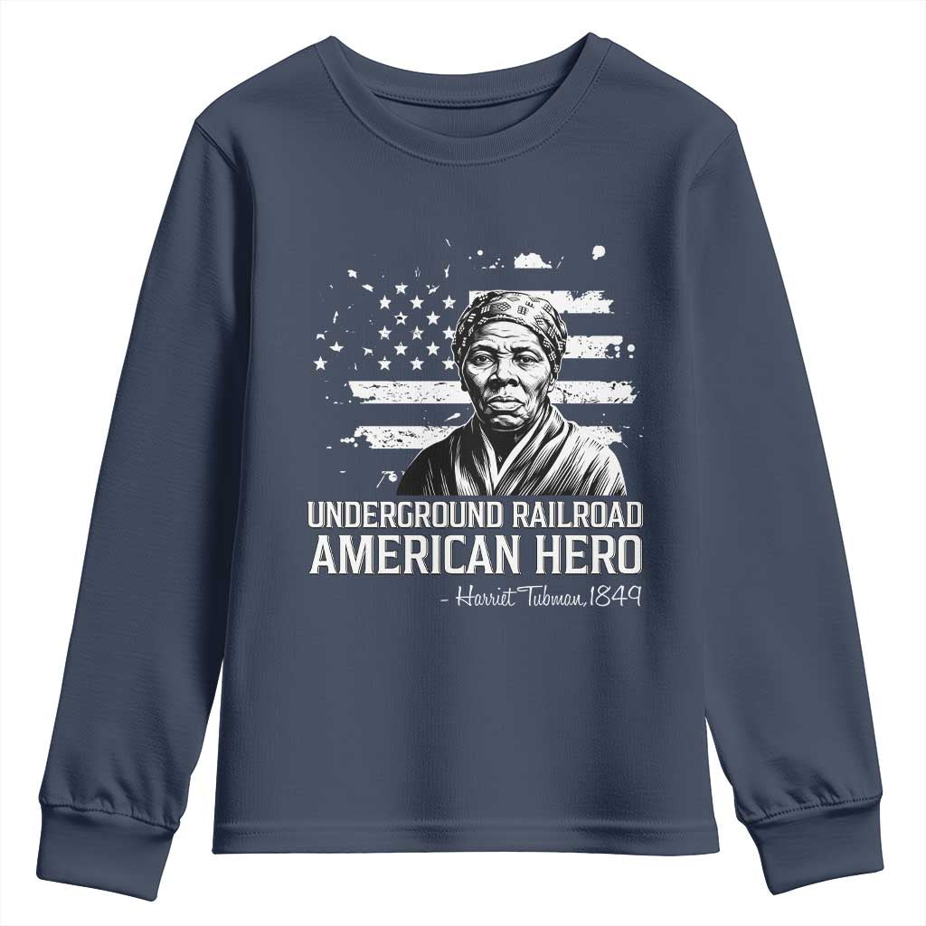 Harriet Tubman Youth Sweatshirt Underground Railroad American Hero History