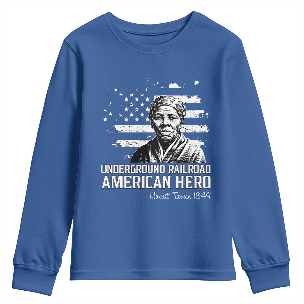 Harriet Tubman Youth Sweatshirt Underground Railroad American Hero History