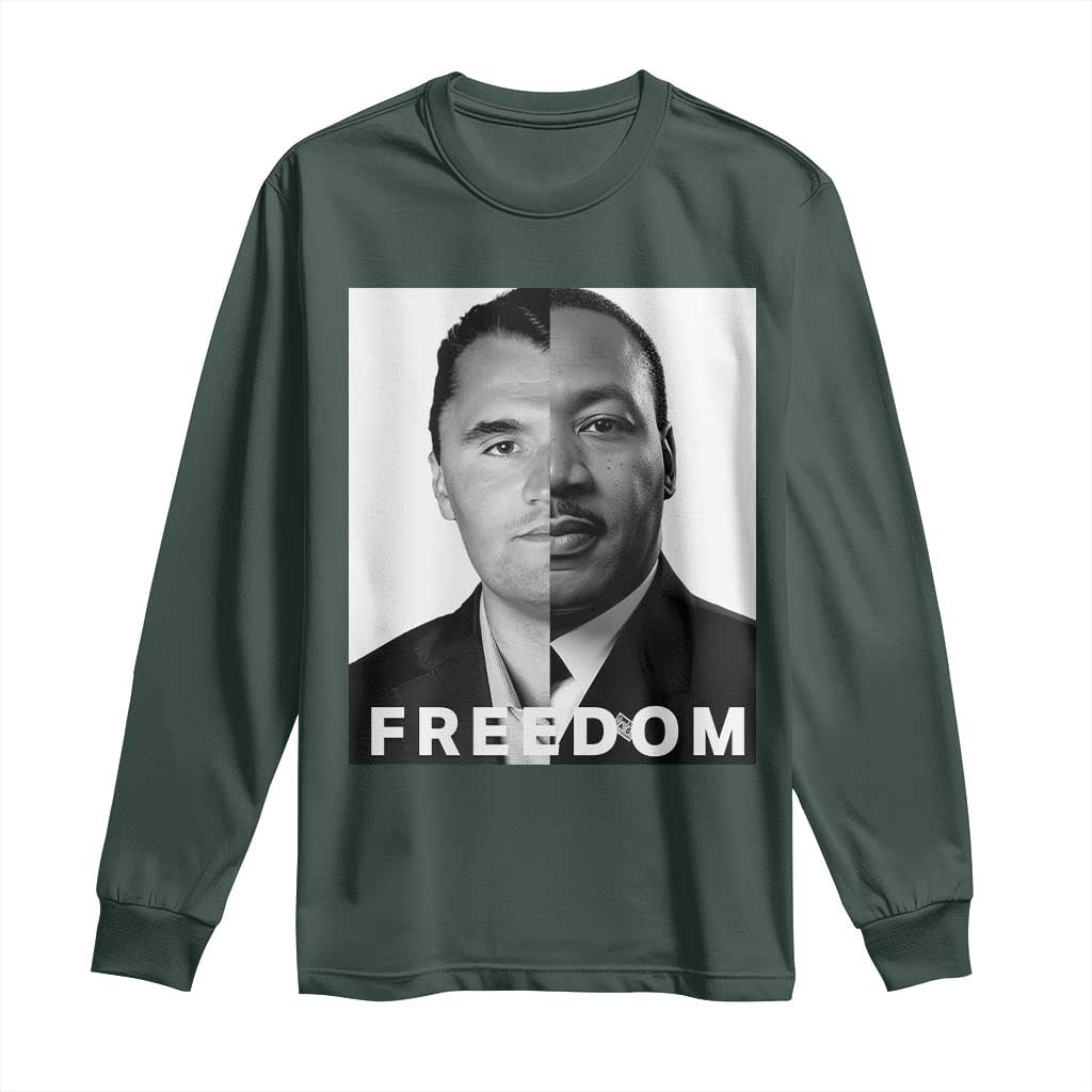 Freedom Charlie Kirk Long Sleeve Shirt Martin Luther King Jr - African Pride