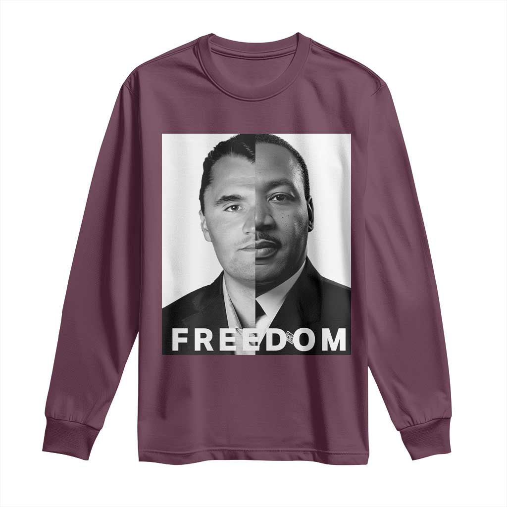 Freedom Charlie Kirk Long Sleeve Shirt Martin Luther King Jr - African Pride