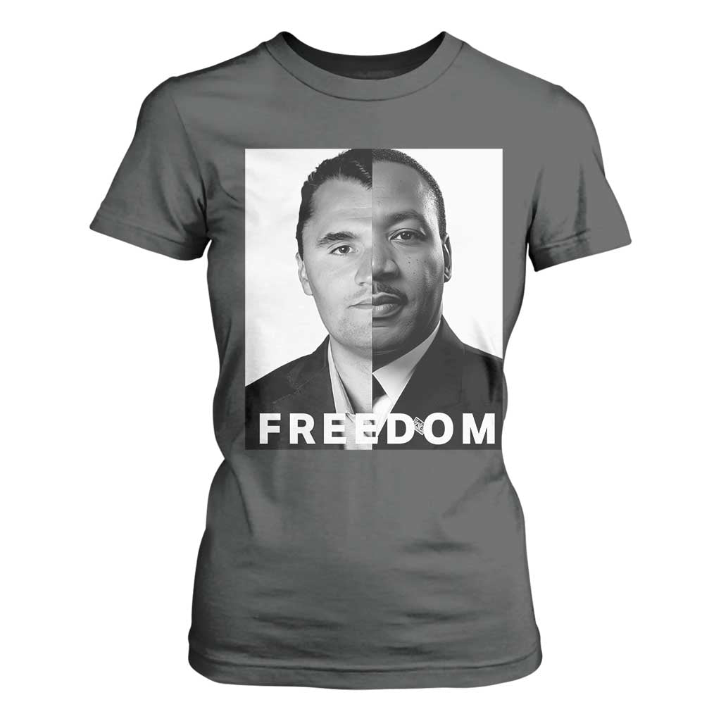 Freedom Charlie Kirk T Shirt For Women Martin Luther King Jr - African Pride