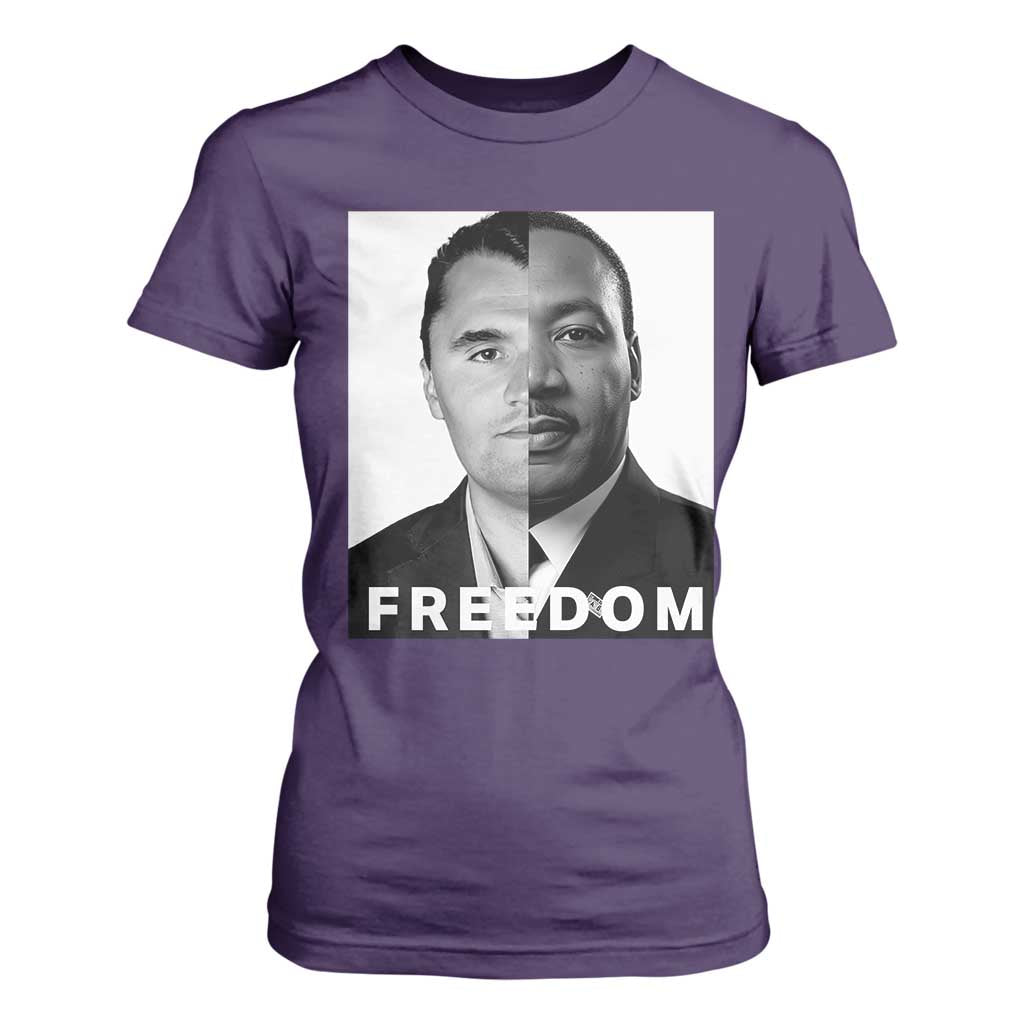 Freedom Charlie Kirk T Shirt For Women Martin Luther King Jr - African Pride