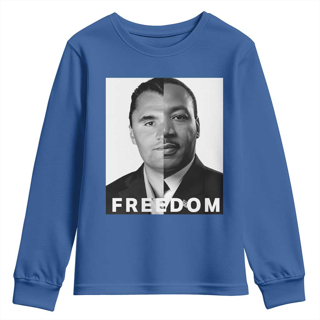 Freedom Charlie Kirk Youth Sweatshirt Martin Luther King Jr - African Pride