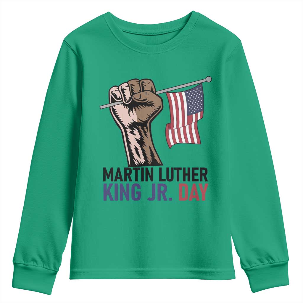 Martin Luther King Jr Youth Sweatshirt Black History Month - African Pride