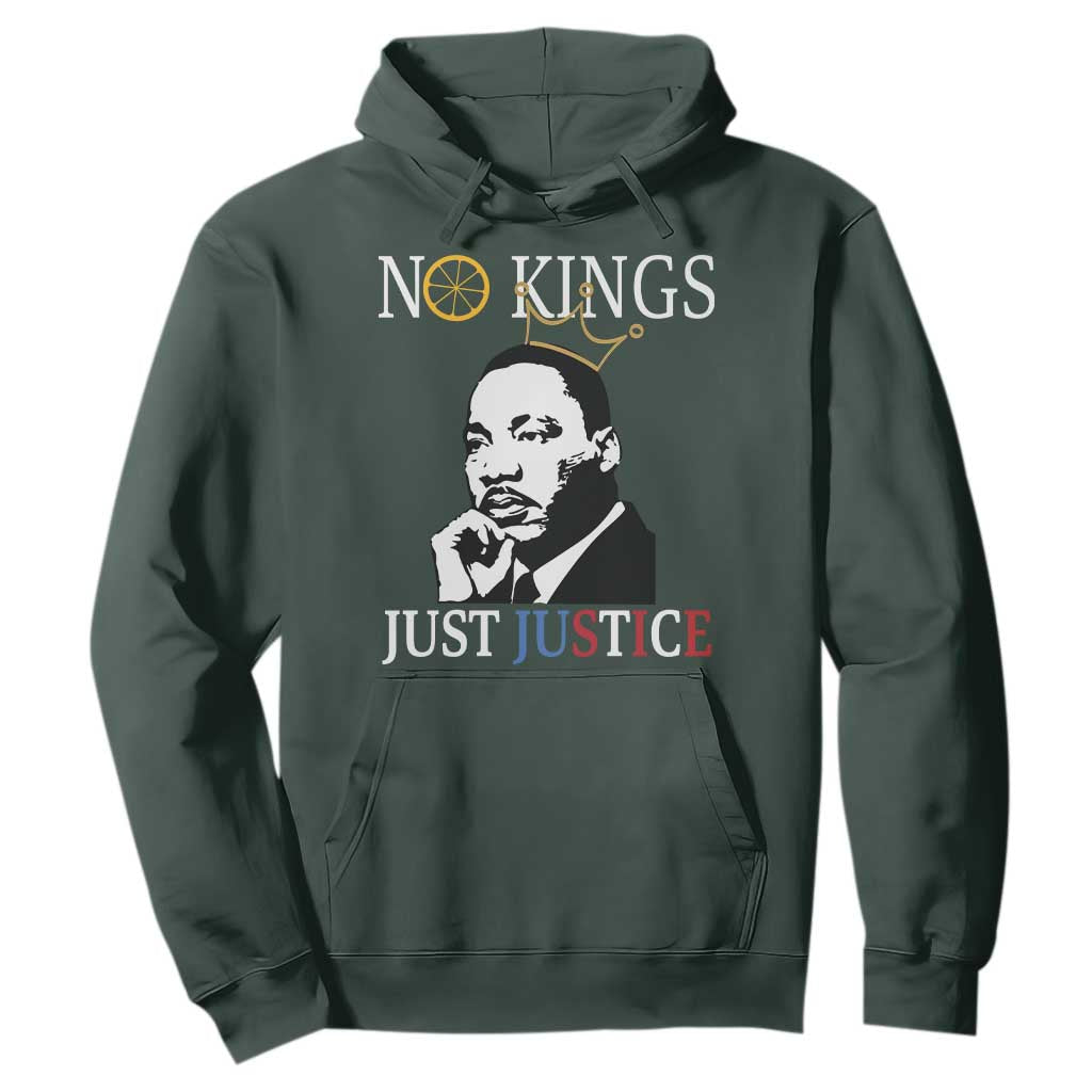 Martin Luther King Jr Hoodie No Kings Just Justice - African Pride