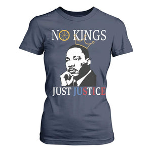 Martin Luther King Jr T Shirt For Women No Kings Just Justice - African Pride
