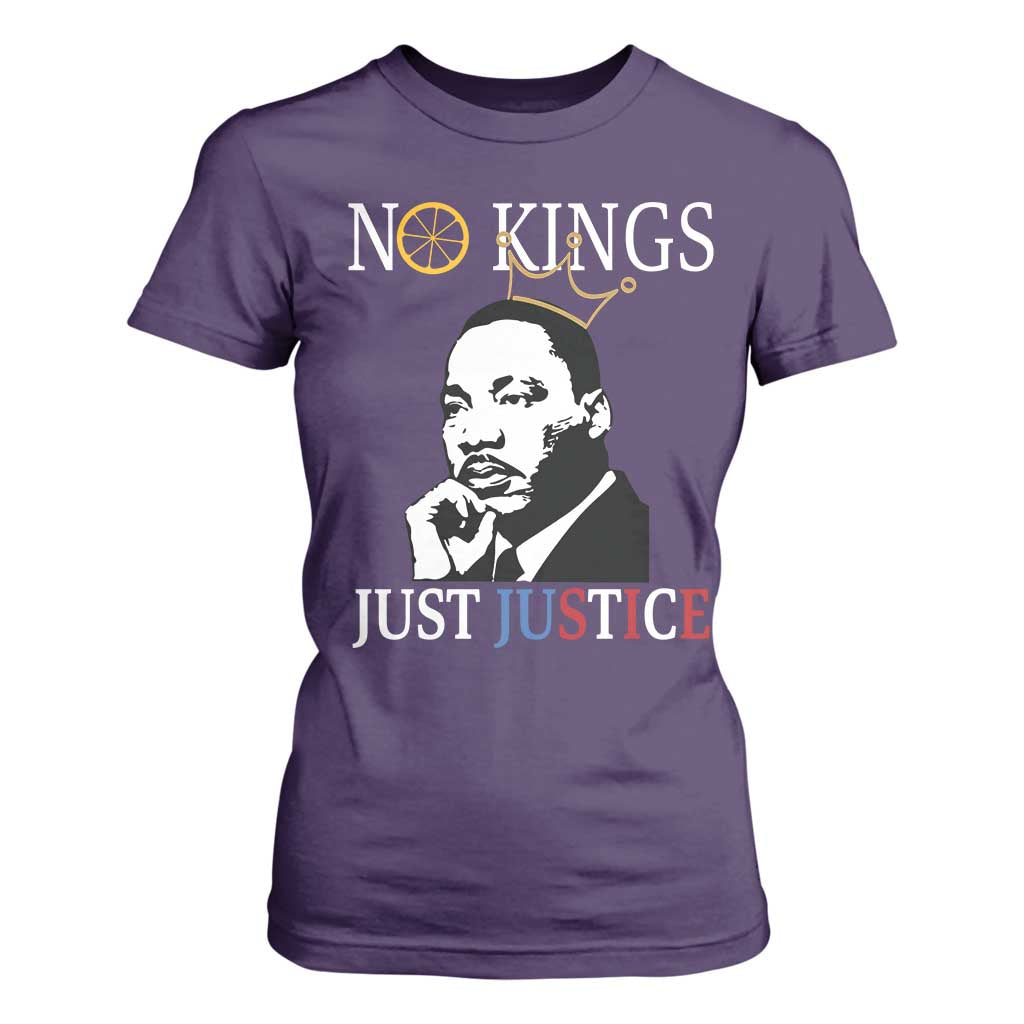 Martin Luther King Jr T Shirt For Women No Kings Just Justice - African Pride