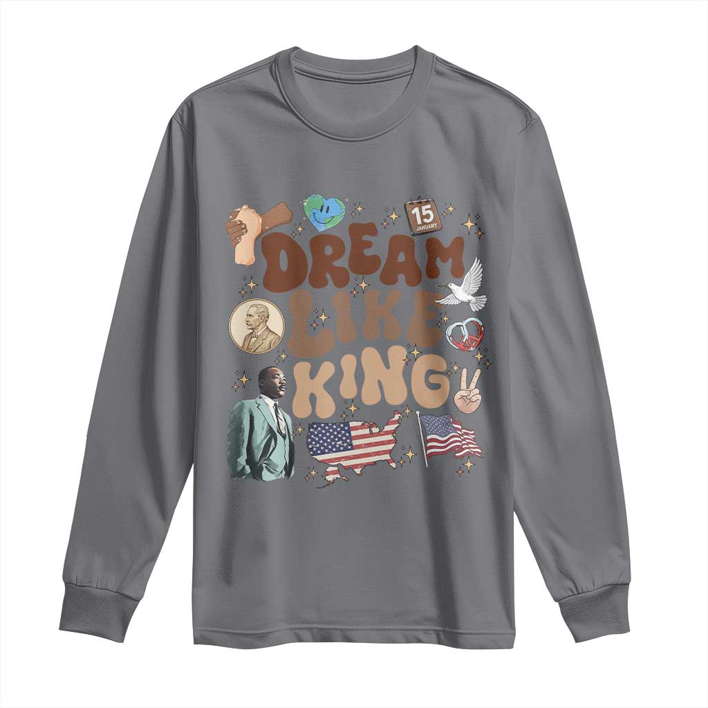 Martin Luther King Jr Long Sleeve Shirt Black History Melanin African American - African Pride