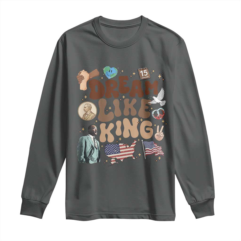 Martin Luther King Jr Long Sleeve Shirt Black History Melanin African American - African Pride