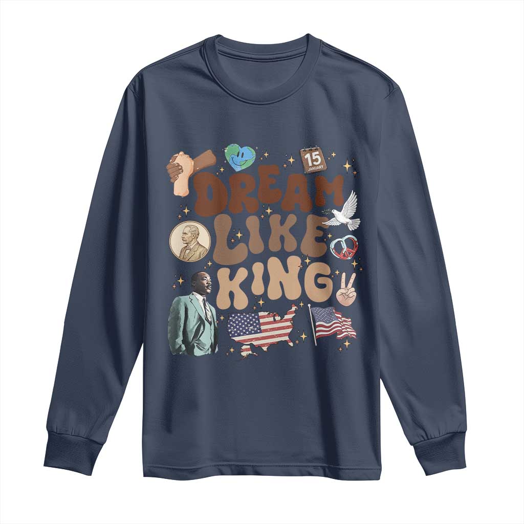 Martin Luther King Jr Long Sleeve Shirt Black History Melanin African American - African Pride