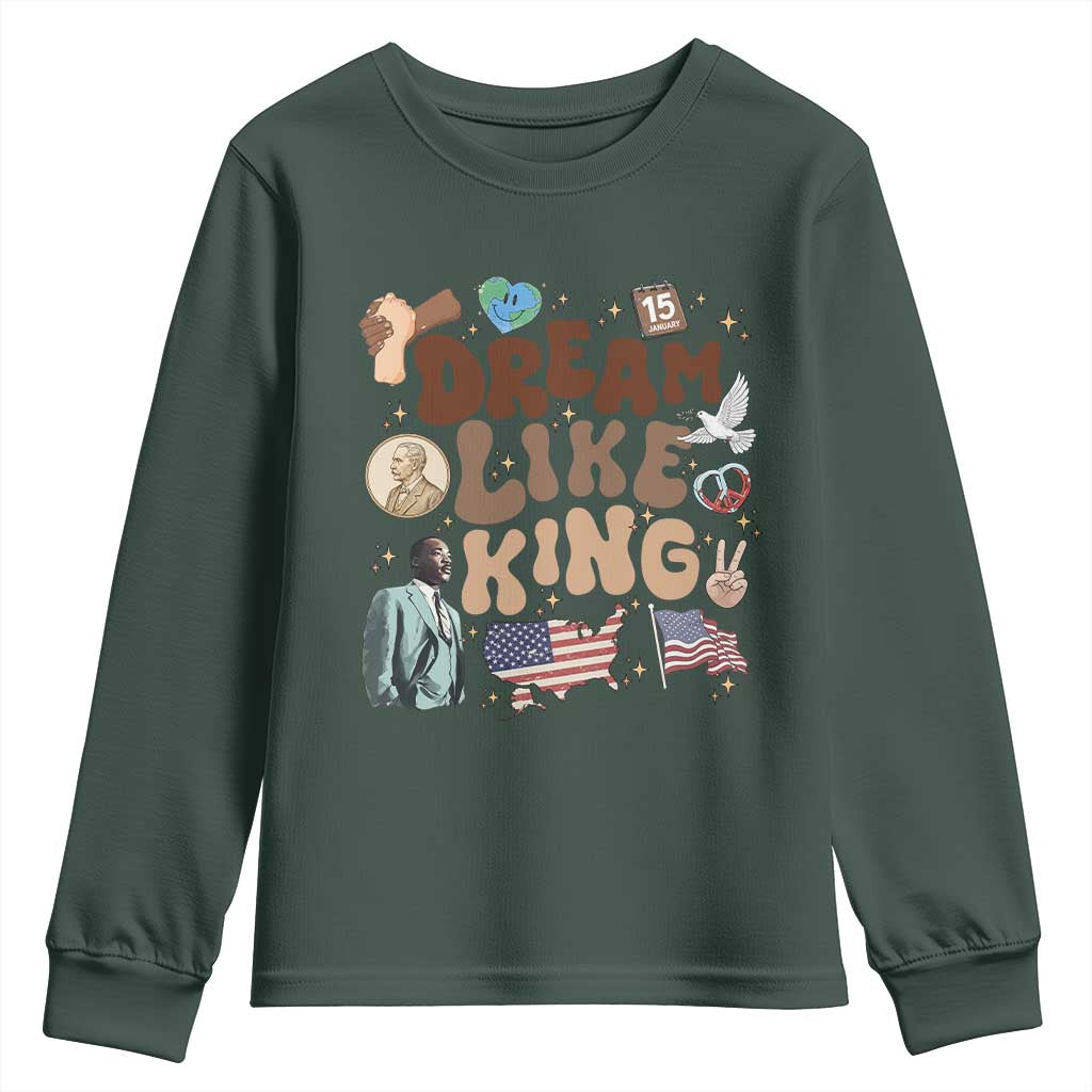 Martin Luther King Jr Youth Sweatshirt Black History Melanin African American - African Pride