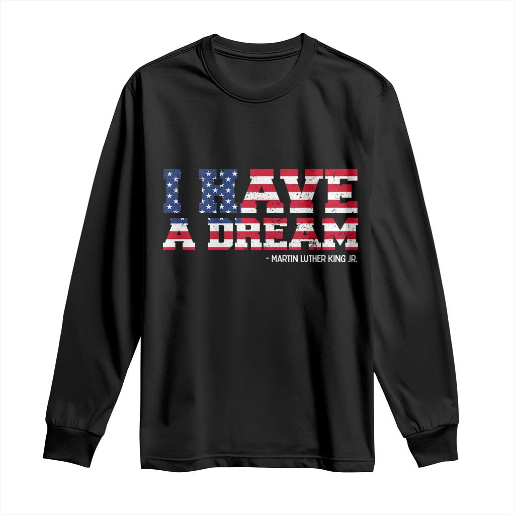 Martin Luther King Jr Long Sleeve Shirt Black History African American - African Pride