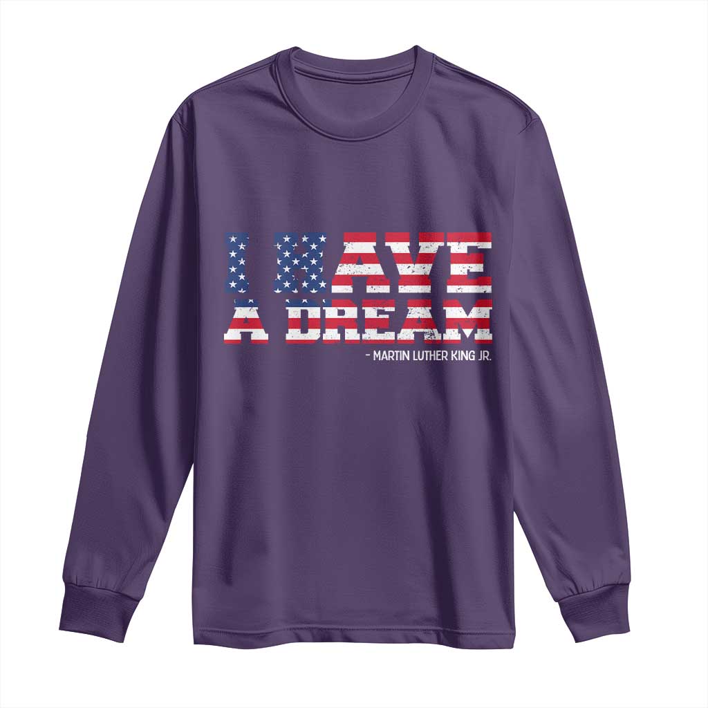 Martin Luther King Jr Long Sleeve Shirt Black History African American - African Pride