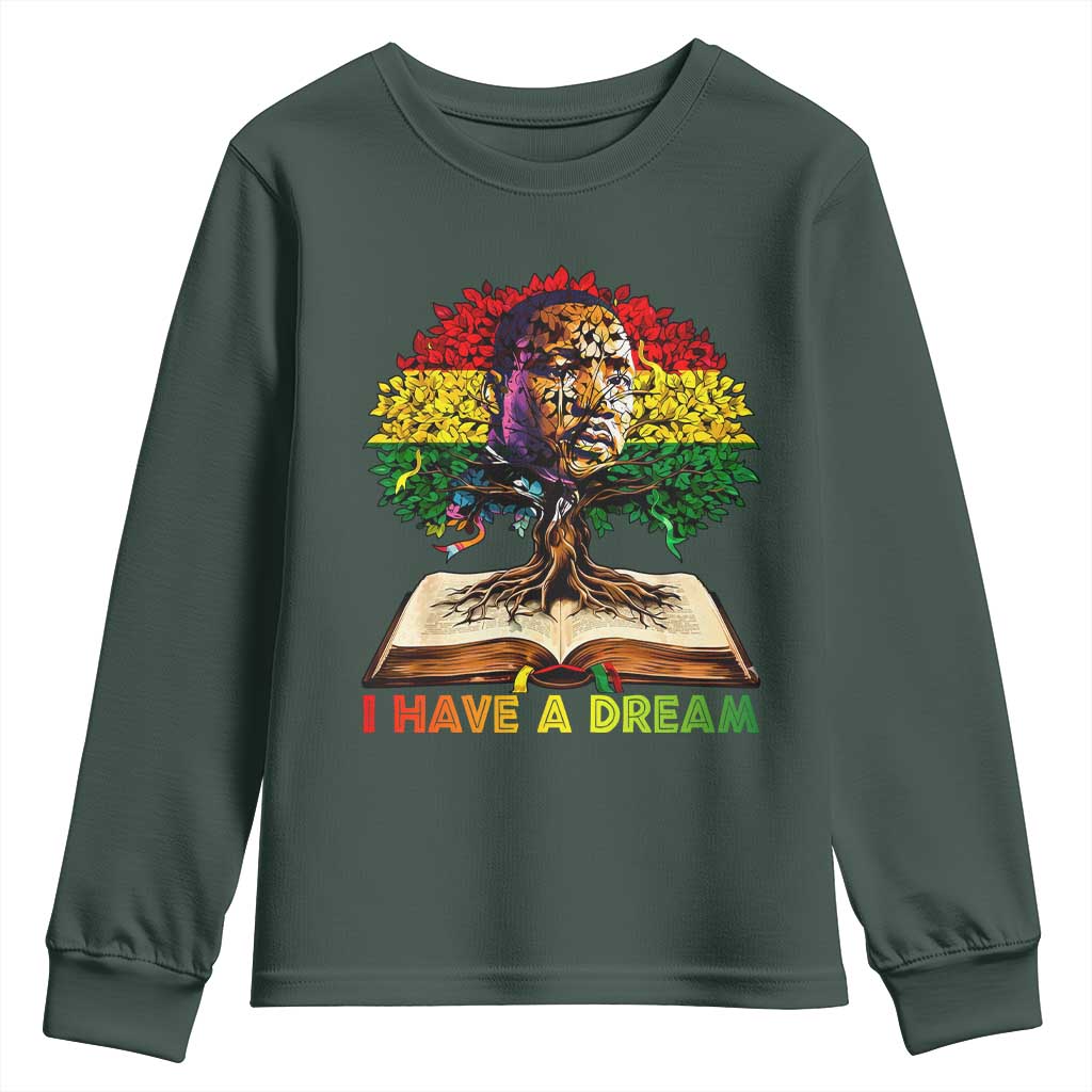 Martin Luther King Jr Youth Sweatshirt Black History Month Melanin African - African Pride