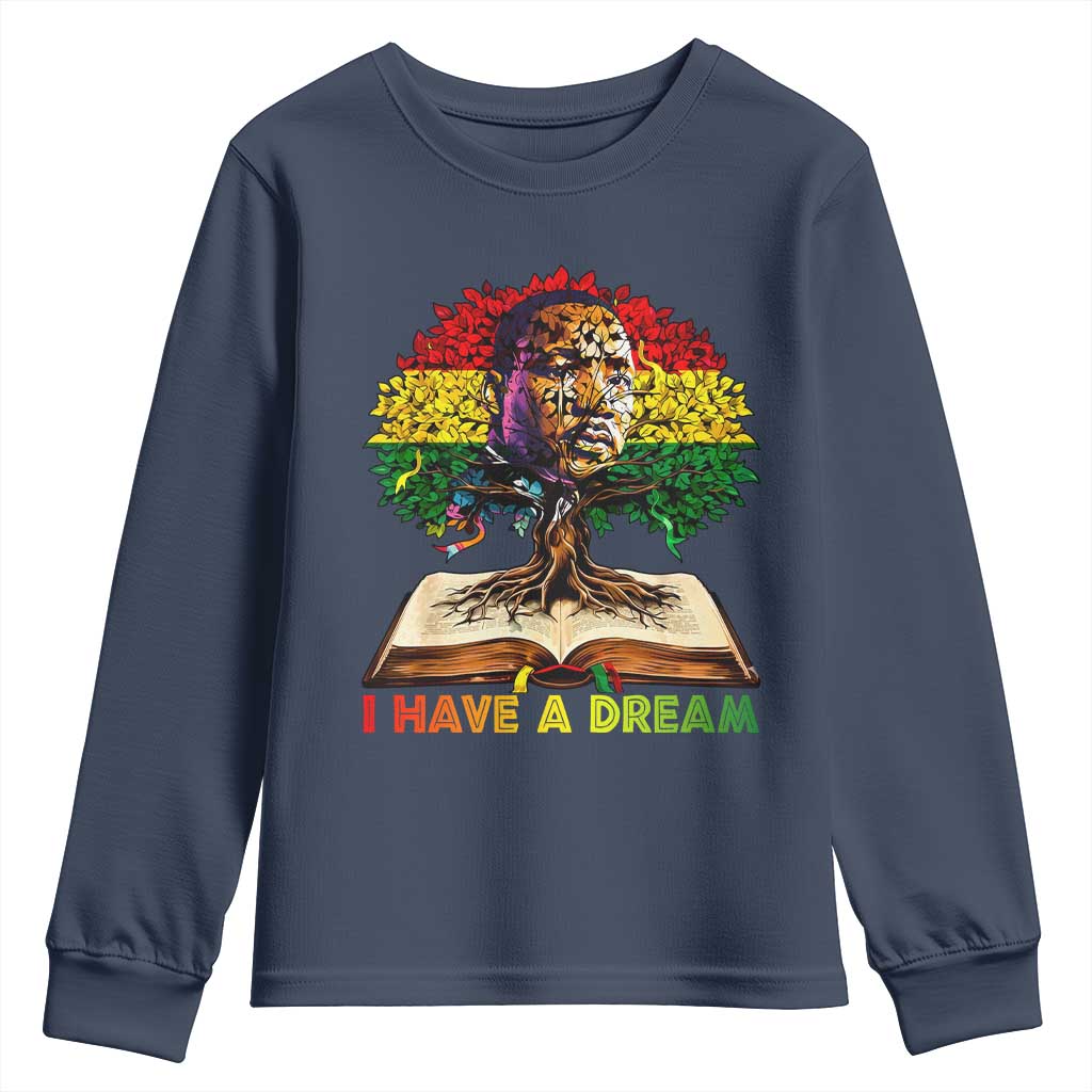 Martin Luther King Jr Youth Sweatshirt Black History Month Melanin African - African Pride