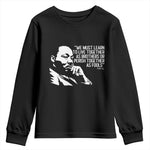 Martin Luther King Jr Youth Sweatshirt We Must Learn to Live Together as Brothers MLK Quote - African Pride