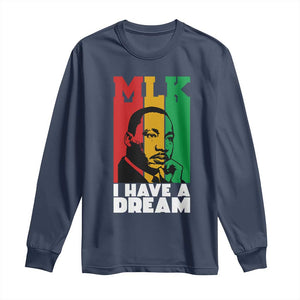 Martin Luther King Jr Long Sleeve Shirt I Have Dream MLK Quote - African Pride
