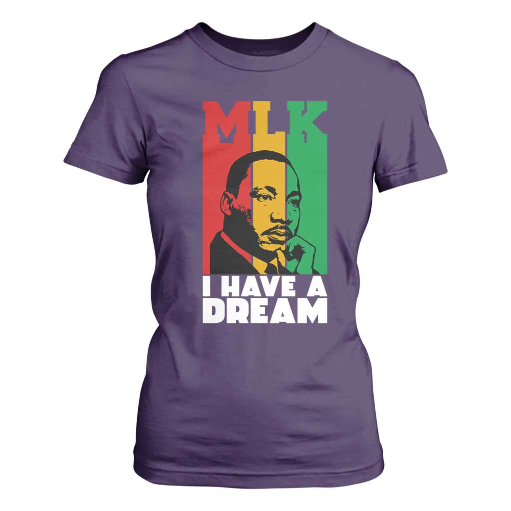 Martin Luther King Jr T Shirt For Women I Have Dream MLK Quote - African Pride