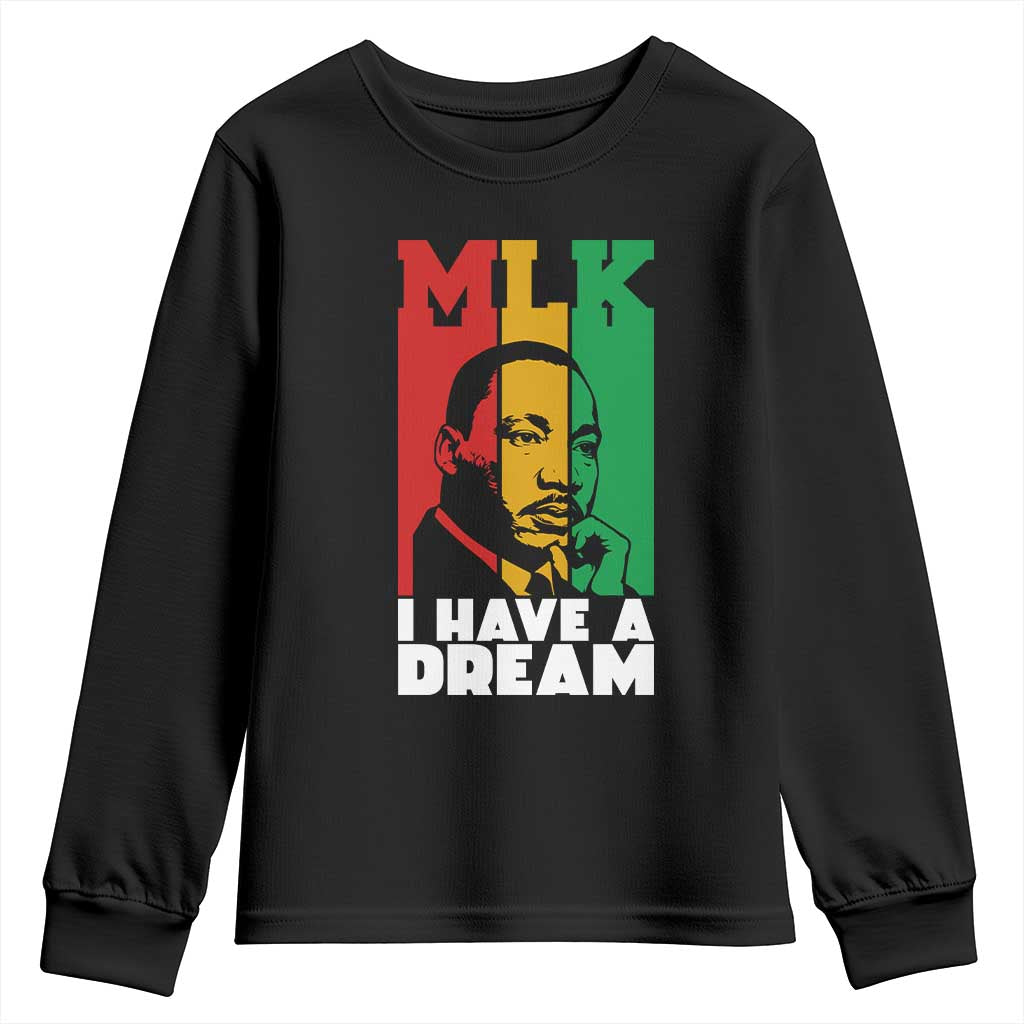 Martin Luther King Jr Youth Sweatshirt I Have Dream MLK Quote - African Pride