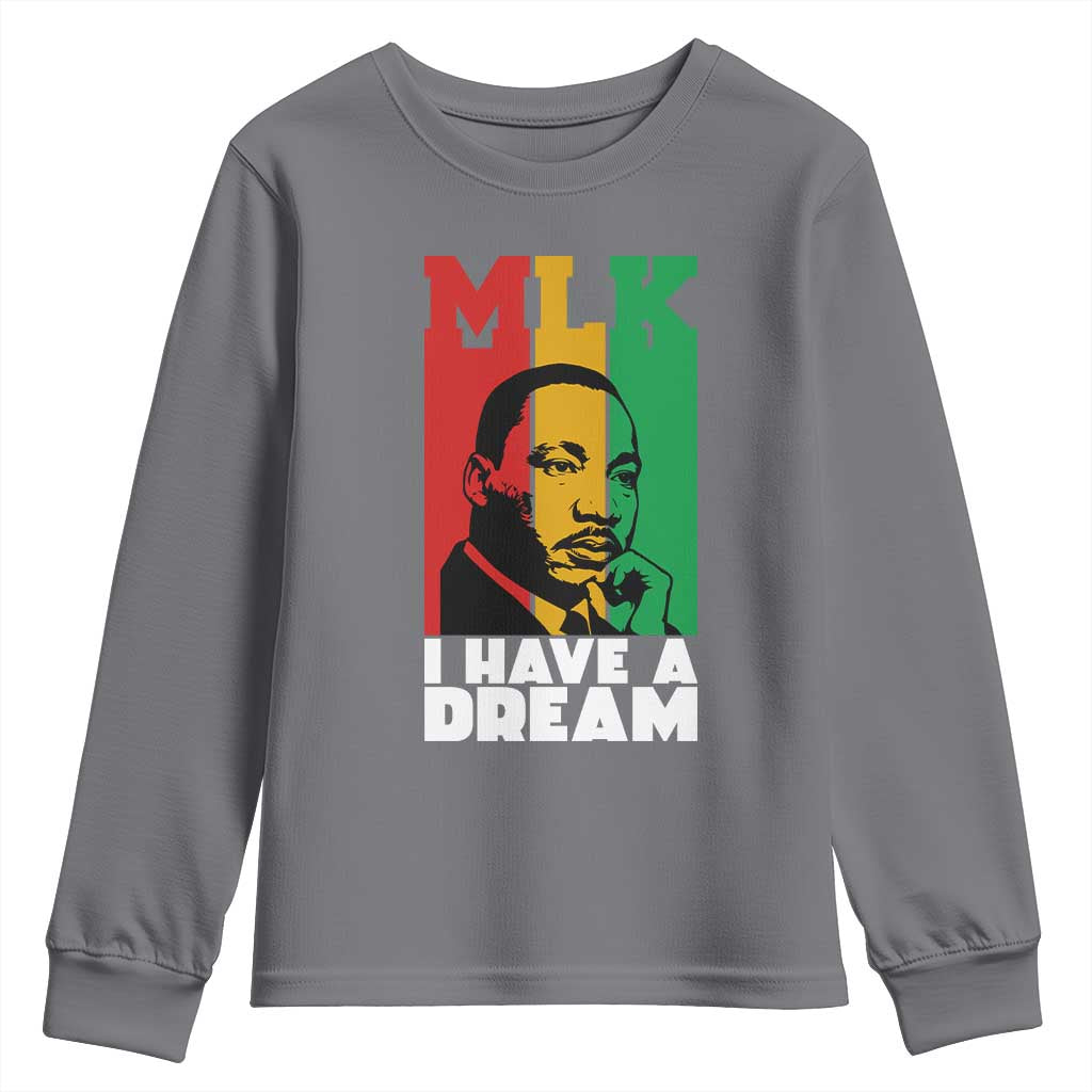 Martin Luther King Jr Youth Sweatshirt I Have Dream MLK Quote - African Pride