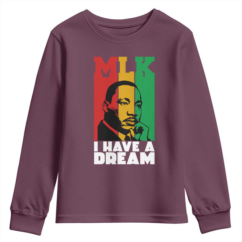 Martin Luther King Jr Youth Sweatshirt I Have Dream MLK Quote - African Pride