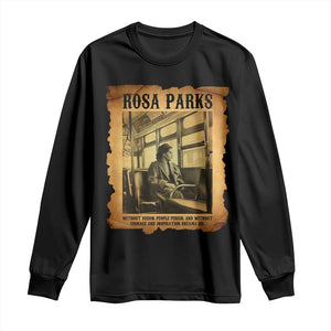 Rosa Parks Quote Long Sleeve Shirt Black Movement Protest - African Pride