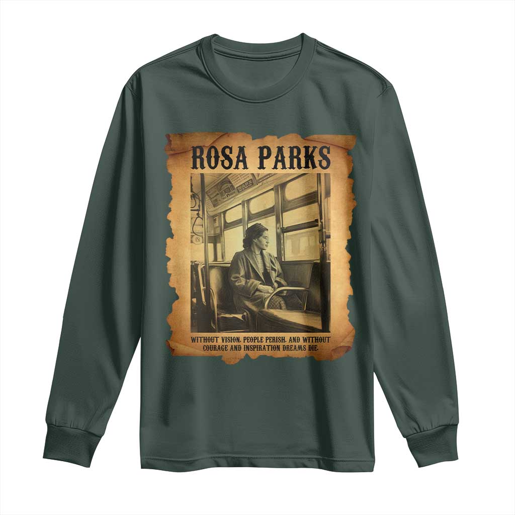 Rosa Parks Quote Long Sleeve Shirt Black Movement Protest - African Pride