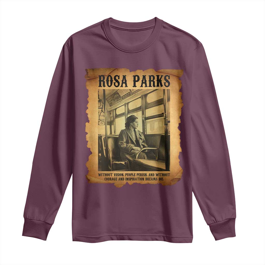 Rosa Parks Quote Long Sleeve Shirt Black Movement Protest - African Pride