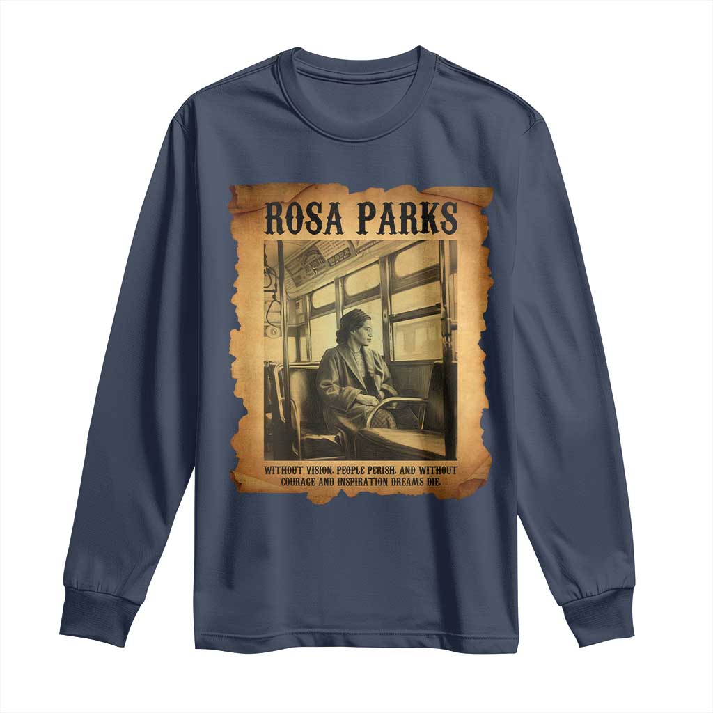 Rosa Parks Quote Long Sleeve Shirt Black Movement Protest - African Pride