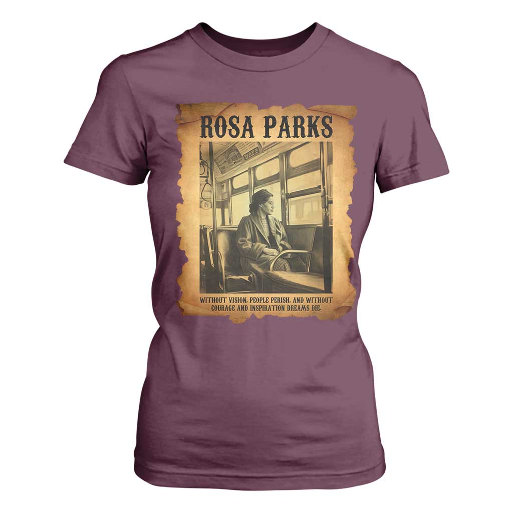 Rosa Parks Quote T Shirt For Women Black Movement Protest - African Pride