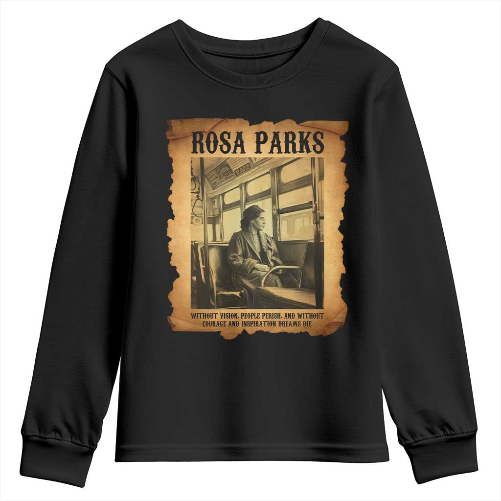 Rosa Parks Quote Youth Sweatshirt Black Movement Protest - African Pride