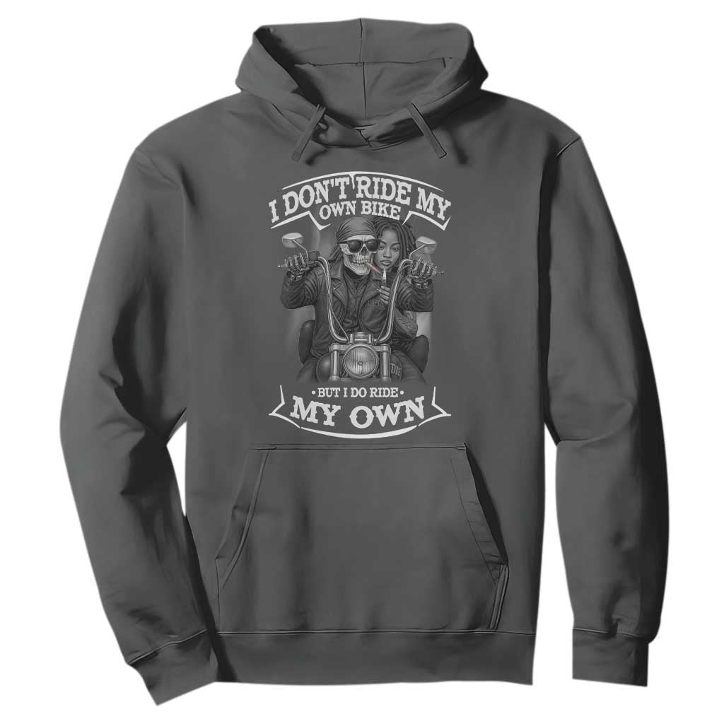 African American Motorcycle Skeleton Biker Hoodie - African Pride