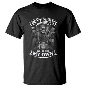 African American Motorcycle Skeleton Biker T Shirt - African Pride