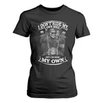 African American Motorcycle Skeleton Biker T Shirt For Women - African Pride