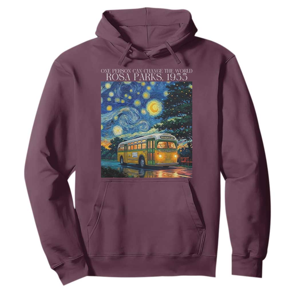 Rosa Parks Hoodie Starry Night Van Gogh Black History African