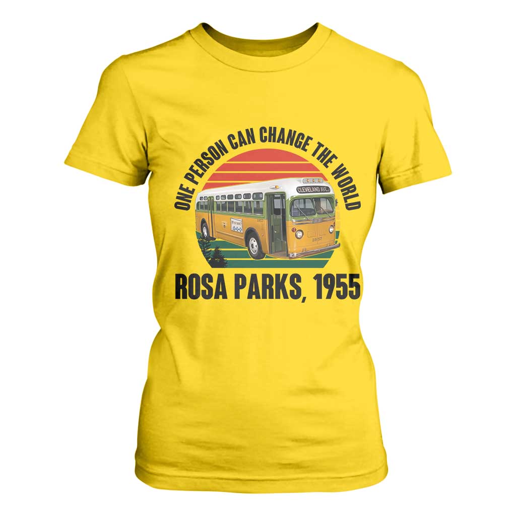 Rosa Parks T Shirt For Women One Person Can Change The World