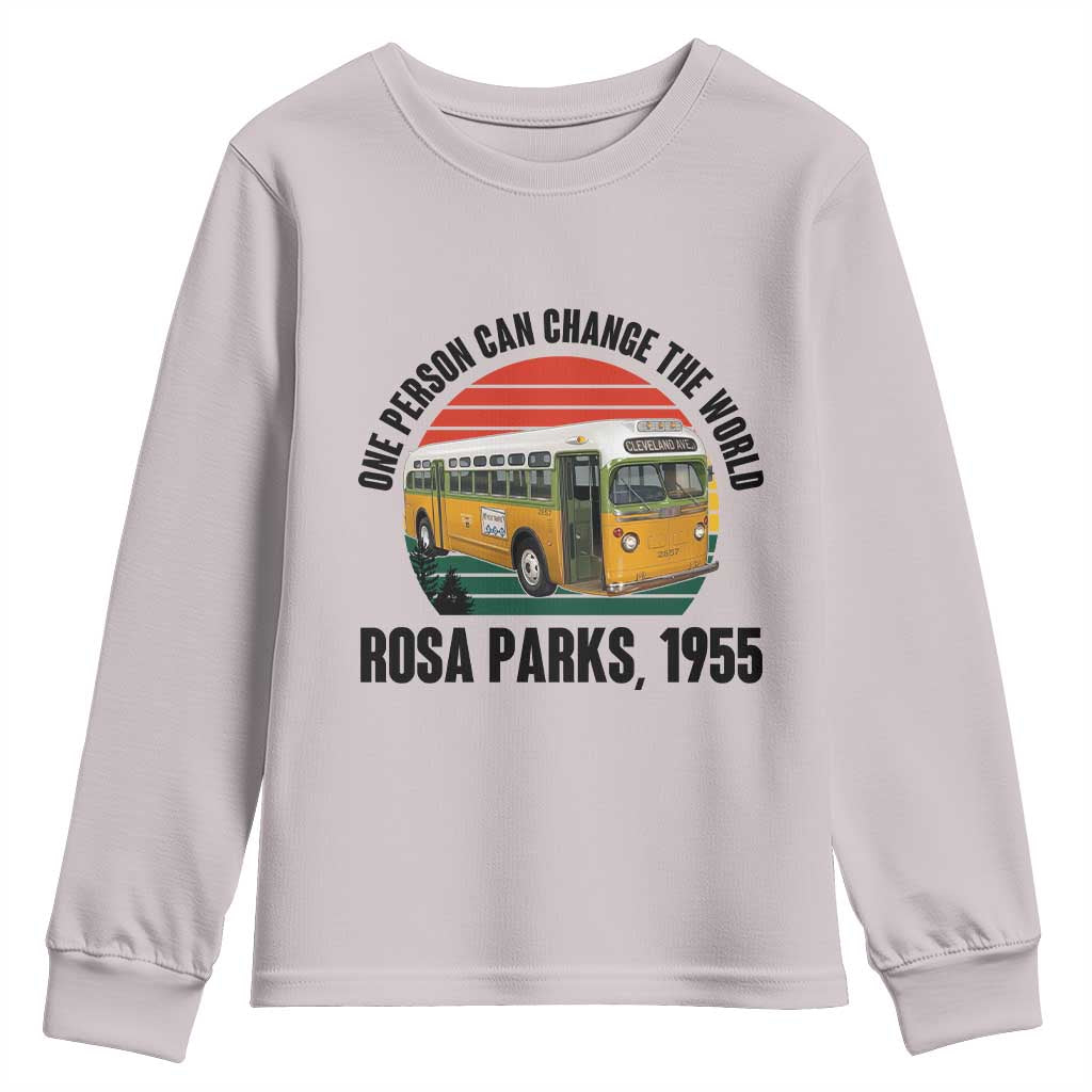 Rosa Parks Youth Sweatshirt One Person Can Change The World