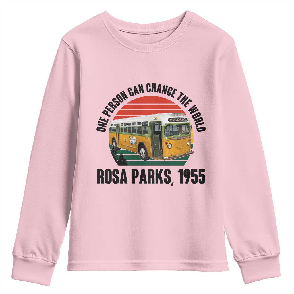 Rosa Parks Youth Sweatshirt One Person Can Change The World
