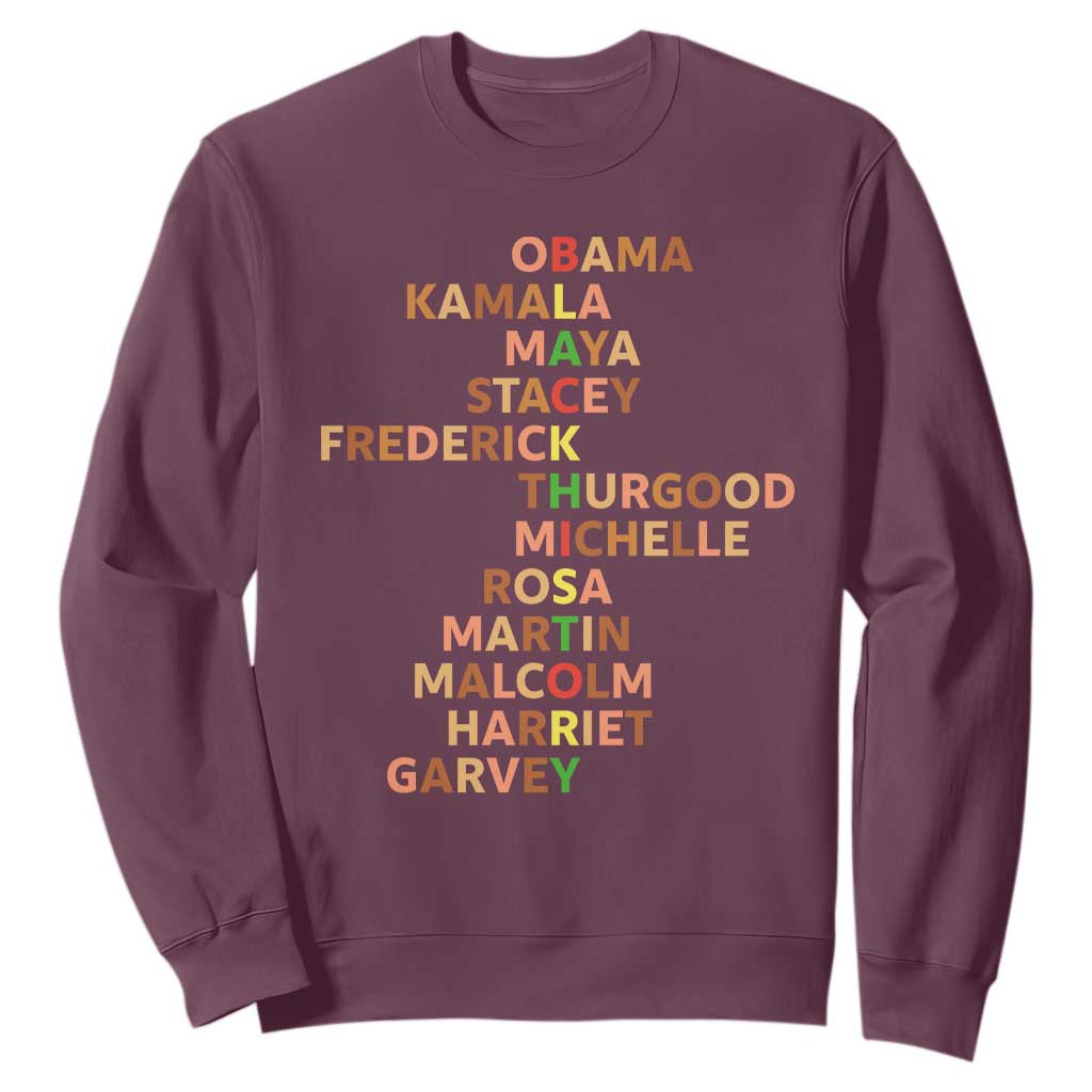 Black Leader History Melanin African American Pride Sweatshirt - African Pride