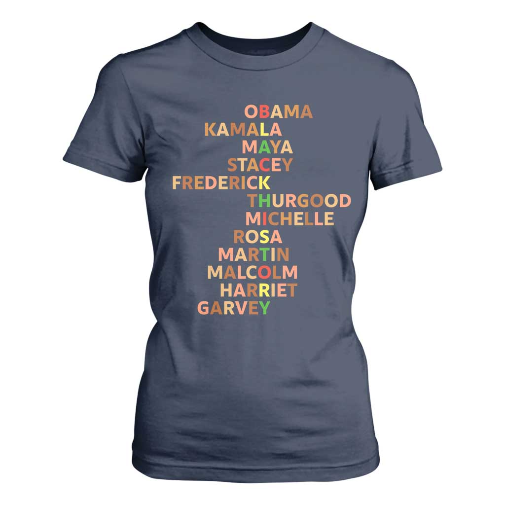 Black Leader History Melanin African American Pride T Shirt For Women - African Pride