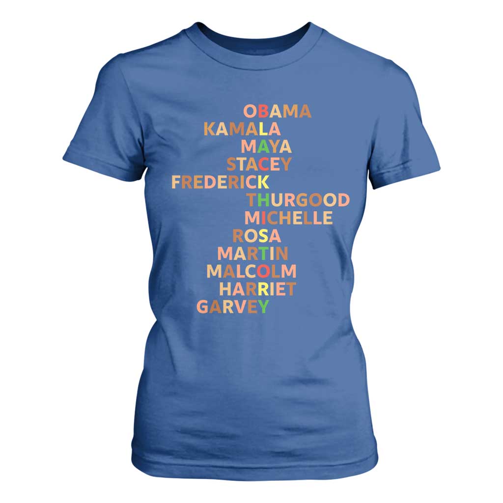 Black Leader History Melanin African American Pride T Shirt For Women - African Pride