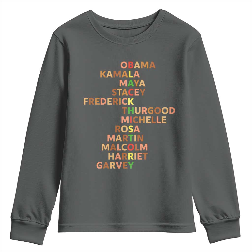 Black Leader History Melanin African American Pride Youth Sweatshirt - African Pride