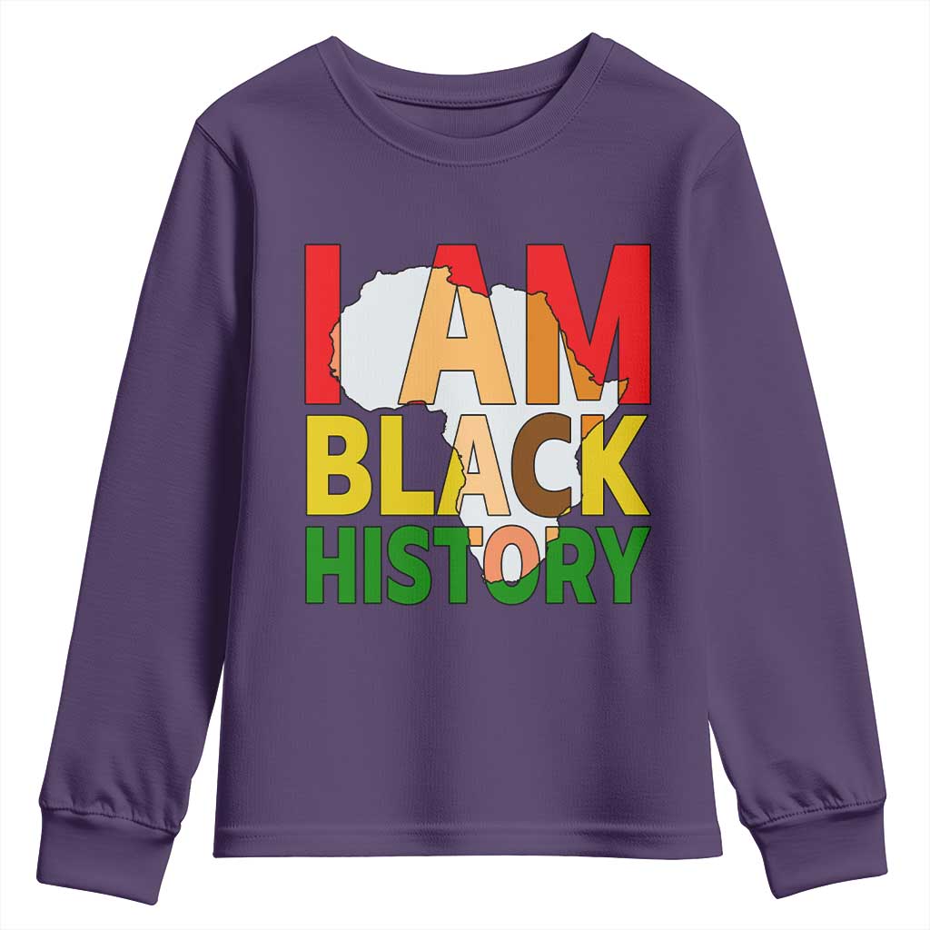 Black History Month African American Youth Sweatshirt I Am Black History - African Pride