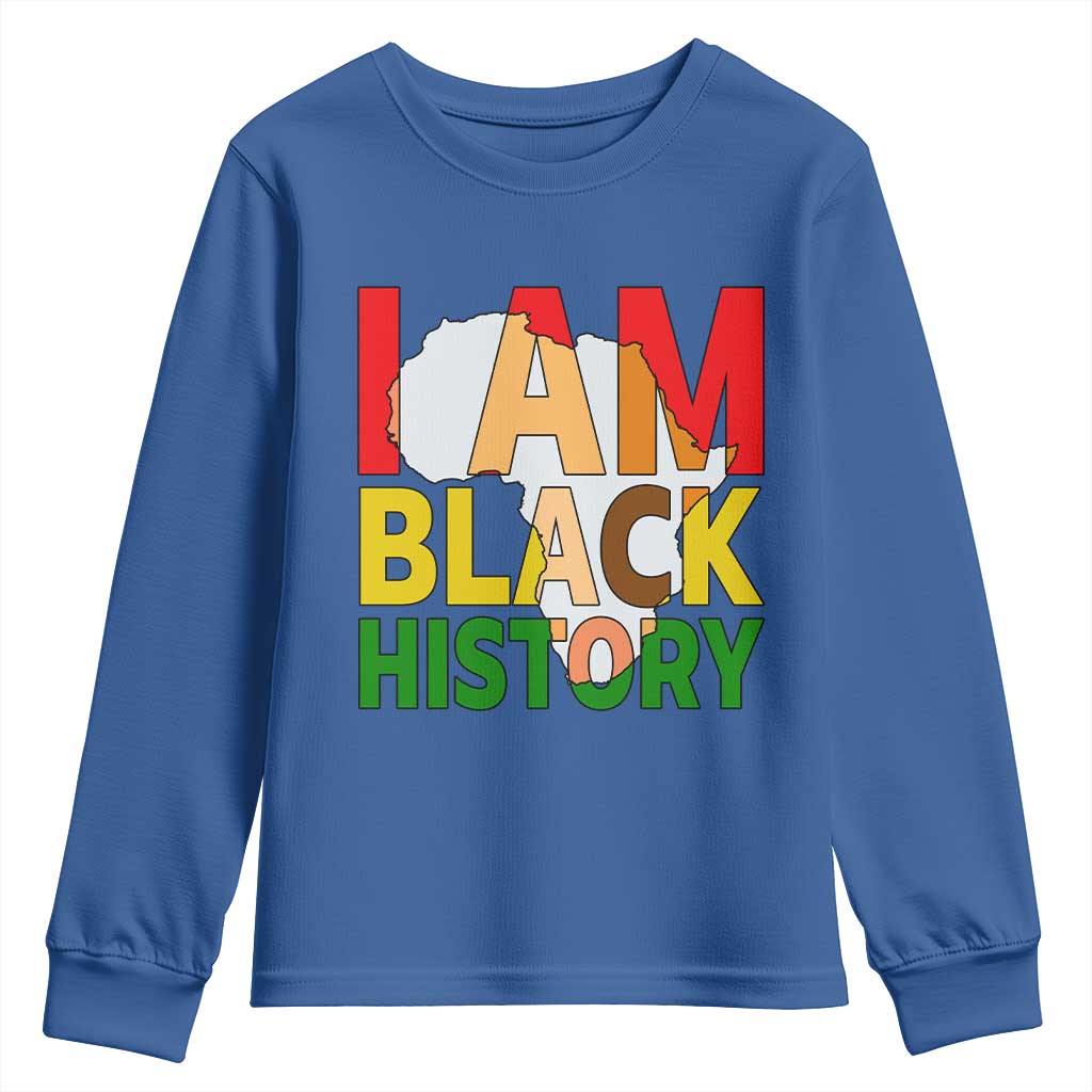 Black History Month African American Youth Sweatshirt I Am Black History - African Pride