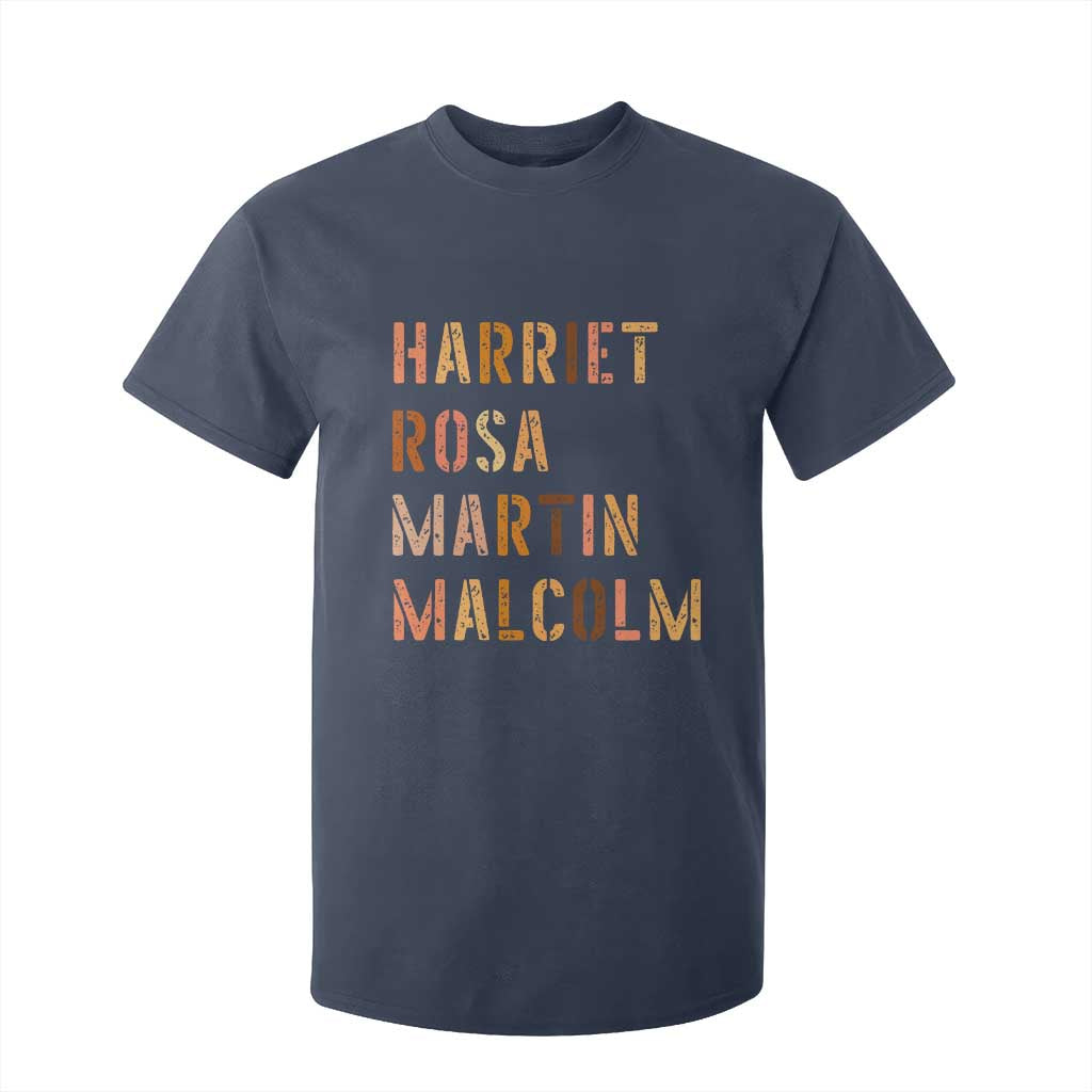 Black History Leaders T Shirt For Kid Harriet Rosa Martin Malcolm - African Pride