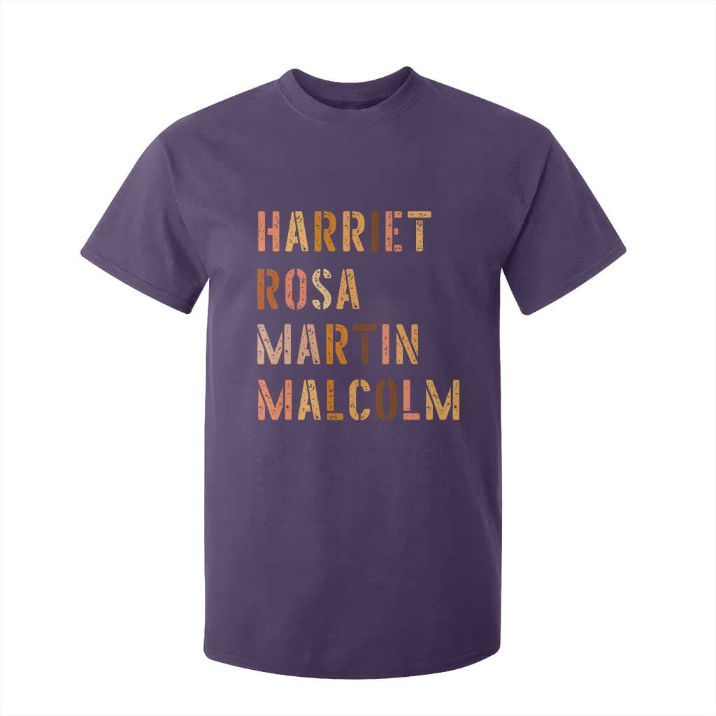 Black History Leaders T Shirt For Kid Harriet Rosa Martin Malcolm - African Pride