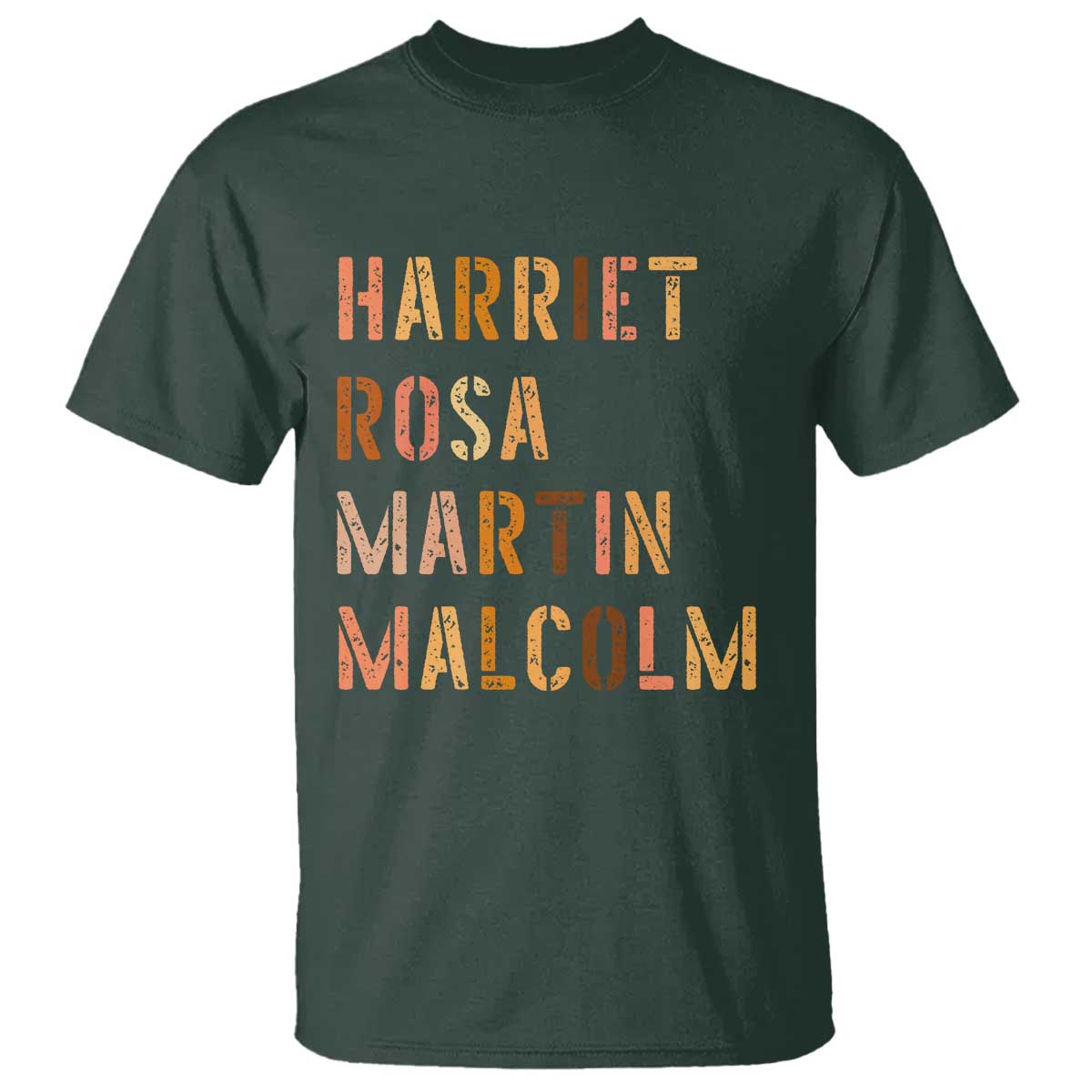 Black History Leaders T Shirt Harriet Rosa Martin Malcolm - African Pride